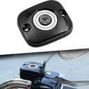 Front Brake Master Cylinder Cover Cap Fit For Harley 2006-2017 Dyna 2006-2014 Softail 2005-2007 Touring (Black)