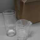 US Acrylic Classic Clear Plastic Reusable Drinking Glasses (Set of 8) 12oz Rocks & 16oz Water Cups, BPA-Free Tumblers, Made in USA, Top-Rack Dishwasher Safe