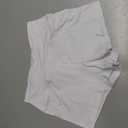 Showitty Women's 2" Booty Biker Shorts High Waisted for Dance Volleyball, White S/M