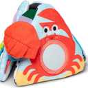 Melissa & Doug Ocean Tummy Time Triangle Infant Baby Toy, Soft Sensory Toy with Textures, Mirror, for Newborns to Ages 6 Months