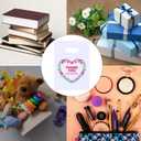 Joyhey 100 Count 7.8" x 11.8" Plastic Merchandise Bags, Shopping Retail Boutique Bags with Die Cut Handles - White Thank You