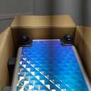 AROUS Rolling Makeup Train Case 4 in 1 Cosmetology Case on Wheels Large Storage Cosmetic Trolley with Key Salon Barber Case Traveling Cart Trunk, Colorful