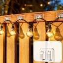 200Pcs Plastic Hooks for Outdoor String Lights Command Cable Clips Hooks Damage-Free Wall Clips for Hanging Light Strings and Cables Ideal for Christmas Decorations and Cable Accents