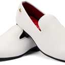 JITAI Luxury Men Shoes Black Loafers Leather Men 's Casual Shoes Brand Comfortable (13, White/15)