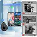 OUTXE Wireless Auto Clicker for iPhone, Bluetooth Phone Screen Tapper with Battery for Hands Free, Silent & Adjustable Speed Finger Clicker for Tiktok Live Broadcasts Likes, Gaming, Reward Task