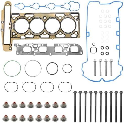 Engine Head Gasket Set Cylinder Head Bolts Compatible with Chevy Buick GMC Vehicle Captiva Equinox Malibu Orlando Regal Lacrosse Verano Terrain 2010-2017 2.4L 2384CC 145CID L4 DOHC Replace# HS26517PT