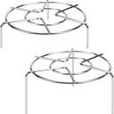 HULISEN Steam Rack, 2-4/5" and 2" Tall Trivet for Instant Pot 3 Qt and 6 Qt, Heavy Duty 18/8 Stainless Steel Steamer Rack Fit Pressure Cooker (6.3" Round - 2Pcs)