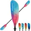 Kayak Paddle Premium Carbon Shaft and Gradient Full Fiberglass Blade, Lightweight Adjustable Carbon Fiber Kayaking Oars, 230-240 cm/90-94 inches