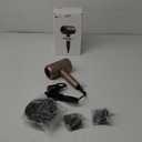 slopehill Professional Ionic Hair Dryer, Powerful 1800W Fast Drying Low Noise Blow Dryer with 2 Concentrator Nozzle 1 Diffuser Attachments for Home Salon Travel (Mocha Mousse)