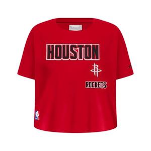 Pro Standard Big Girls NBA Houston Rockets Retro Classics Short Sleeve Boxy Tee Red S