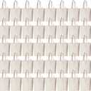 Pinkunn 100 Pcs Canvas Bags Bulk - Natural Cotton Bags with Handles Plain Polyester for Crafting DIY