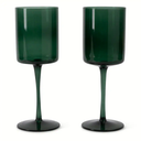 Core Home Wine Glass Set - Dark Green - 2 Pack - 14 oz