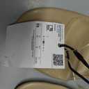 VINYL STRAP WEDGE SANDAL, 8, NUDE