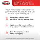 7 x Glidden Grab-N-Go Porch and Floor Interior/Exterior Paint, 1 Gallon, Satin, Light Gray, 128 Fl Oz (Pack of 1)