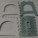 Foldable Green Shaving Shower Stool - Waterproof Plastic Pedicure Rest