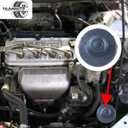 2 x Yojunauto Brake Master Cylinder Fluid Reservoir Cap Compatible with Honda Accord CR-V Civic Prelude