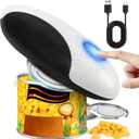 Electric Can Opener,USB Rechargeable Can Opener,One-Touch Cordless Can Opener,Smooth Edge,Hands Free,Food Safety,Kitchen Gadget Battery Operated,Automatic Can Openers for Seniors