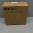 Soilsiu Bedside Table Lamps Set of 2 - Touch Nightstand Lamp for Bedroom with USB C+A Charging Ports & AC Outlets, 3-Way Dimmable Desk Lamp Flaxen Fabric Shade for Living Room Office(Bulb Included)