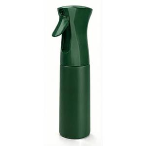 Hula Home Continuous Spray Bottle for Hair (10.1oz/300ml) Empty Ultra Fine Plastic Water Mist Sprayer – For Hairstyling, Cleaning, Salons, Plants, Essential Oil Scents & More - Green