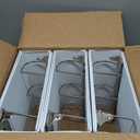 Cardinal Economy 3-Ring Binders, 4", Slant-D Rings, Holds 835 Sheets, ClearVue Presentation View, Non-Stick, White, Case of 6 (90781)