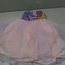 12M-6Y Baby Dress Sequins Bowknot Flower Girls Lace Wedding Pageant Tutu Gown Dresses with Headwear (Pinkpurple)