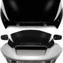 9" Wave Windshield Windscreen Wind Splitter Compatible with Harley Davidson CVO Road Glide FLTRXSE 2023-up, CVO Road Glide ST FLTRXSTSE 2024-up, Road Glide FLTRX 2024-up (Black)