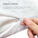 Degrees of Comfort Pillow Protectors (Set of 2) - Hypoallergenic, Water Resistant, Zippered Dust Allergy & Bed Bug Proof Pillow Cover, Cotton Terry with 3M Scotchgard, Standard Size, 21x27