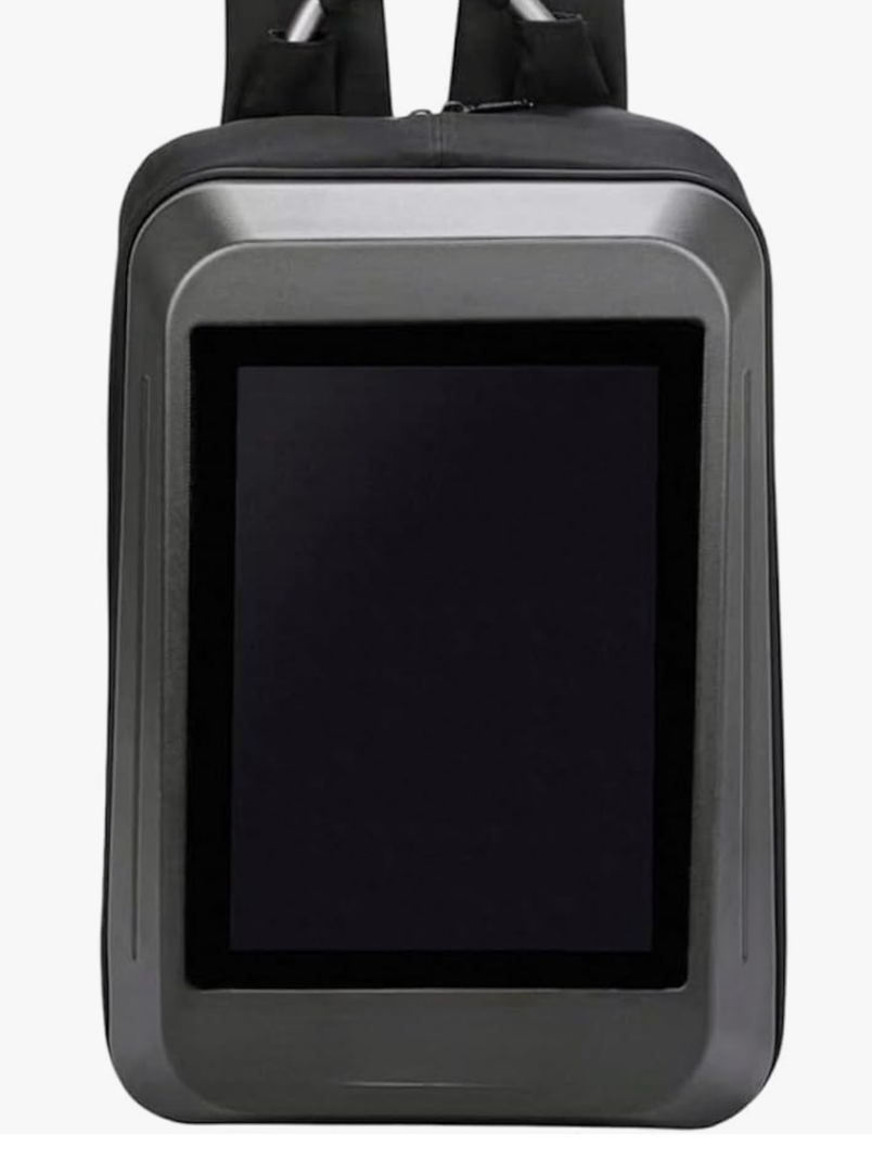 13.3 Inch LCD Backpack with Integrated Screen & Sound, LED Display Tech Backpack, Smart Digital Screen Bag with Speaker advertising for business, Portable Multimedia 13.3 Inch LCD Backpack with Integrated Screen & Sound, LED Display Tech Backpack, Smart Digital Screen Bag with Speaker advertising for business, Portable Multimedia