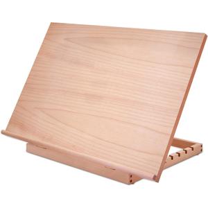Large Artist Drawing & Sketching Board, 6-Position Adjustable Wood Drafting Table Easel, 24.8" L x 16.5" W (A2) Art Easel for Artist, Beginners, Students