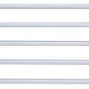 Kisangel Adjustable Baby Safety Gate and Pet Gate for Doorways and Stairs Portable White Barrier for Small Dogs and Kids Fits 18.5 to 32.7 Inches Wide Openings with Silicone Pads