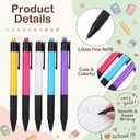100pcs Ballpoint Pens Bulk Retractable Ballpoint Pen Blue Ink 1.0mm Medium Point Smooth Writing Click Pens with with Comfort Grip for Teachers Students Restaurant Servers School Office Use