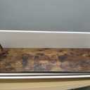 Marsmiles 32in Floating Shelves for Wall, 32" W x 9.25" D x 1.25" H, 2 Pack Long Wall Mounted Engineered Wood Shelves with Invisible Brackets for Living Room, Bedroom, Bathroom, Kitchen, Rustic Brown