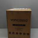 vancasso Ceramic Pots for Plants, Plant Pots for Indoor Plants, 6.25+8.25+10.25 Inch Ceramic Planters, Flower Pots with Drainage Holes, Planters Pot for Indoor House Plant, Set of 3, Khaki (Reactive Glaze White)