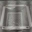 Dryer Vent Bird Guard,Dryer Vent Cover Guard for Most 3" to 4" Bathroom Exhaust Fan Ventilation Cover,7"Lx7"Wx5"H Steel Ventilation Bird Cage for Exhaust Fan Cover,White