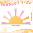 AceOrbit 25.6'' x 47.2'' Here Comes the Son Baby Shower Decoration Boho Here Comes the Sun Backdrop First Trip Around the Sun Hollow Core Board with Instruction Stand Photo Background (Pastel Colors)