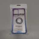 DAUPIN for Galaxy S25 Case Clear with 360 Rotation Metal Ring Holder Stand, Support Magnetic Car Phone Mount Soft TPU Bumper PC Hard Protective Phone Case for Samsung S25 5G (Purple Blue)