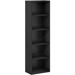 Furinno Luder Bookcase / Bookshelf / Storage Shelves, 5-Tier, Blackwood