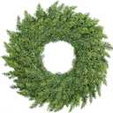 Real Touch Cedar Wreath - 22 Inch Outdoor Traditional Artificial Greenery Wreath for Front Door Windows Indoor Weatherproof Holiday Decor