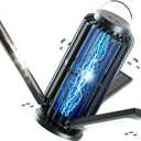 TYPEC Bug Zapper, Solar Bug Zapper with 3 Solar Charging Panels, IP65 Waterproof Mosquito Zapper, 4200V Mosquito Zapper with LED Light, Outdoor Indoor AUTO ON/Off (Black)