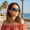 The Fresh Polarized Vintage Classic Square Trendy Sunglasses - Exquisite Packaging (Black)
