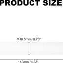 uxcell 12 Pcs Shower Head Filter 4.3 Inch PP Cotton Filter Cartridge Replacement High-Pressure Handheld Fan Shower Jet Sets