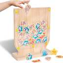Fish Arena Connect 5 Wooden Toy  Ocean Animal Board Games for Kids, Fun 2 Player Family Strategy Game