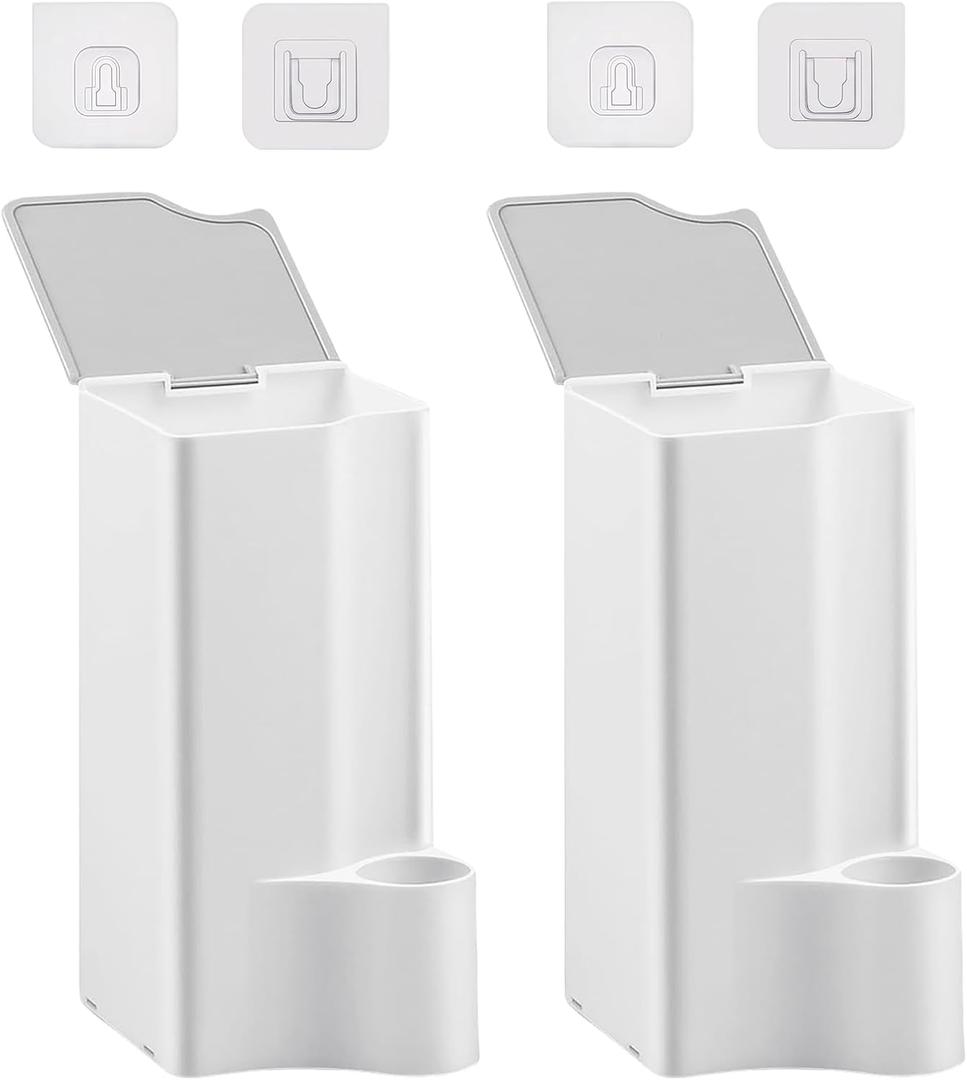 2-Pack Toilet Holder Compatible with Clorox Toilet Wand Only, Space-Saving Wall-Mount & Free-Standing Storage for Disposable Scrubbing Pads-ideal choice for Clorox Toilet Wand