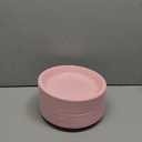 WELLIFE Pink Plastic Plates 9 Inch -150 Count for Party, Disposable Plastic Party Plates for Easter Mother's Day Baby Shower Dinner Dessert Cake Light Pink