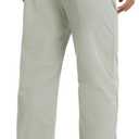 Mens Track Pants Quick Dry Lightweight Joggers Athletic Running Pants Zipper Pockets (Gray, XXXL)