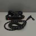 No Pull Dog Harness Adjustable Reflective Oxford Easy Control Medium Large Dog Harness with A Free Heavy Duty 5ft Dog Leash