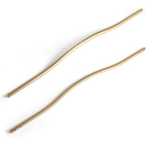 Goo-Ki Low Profile Champagne Bronze Cabinet Pulls, Double Hole Centers (17.6''/18.9'') Zinc Alloy Handle for Drawer Cupboard Wardrobe,6 Packed
