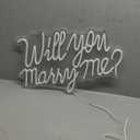 Will You Marry Me Neon Signs for Wall Decor Warm White LED Light Sign for Room Decor Light Up Sign for Birthday Party Wedding Decoration USB Powered