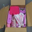 Doctor Kit for Toddlers Aged 3 4 5, Medical Pretend Play Set for Kids with Bag and Costume, Doctor Cart Toy for Girls Boys Birthday Gift (Pink)