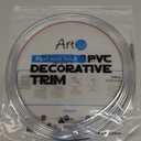 Art3d 20ft Outside Vinyl Corner Trim Peel and Stick for Tile and Wall Edges, Furniture Decoration Stainless Steel